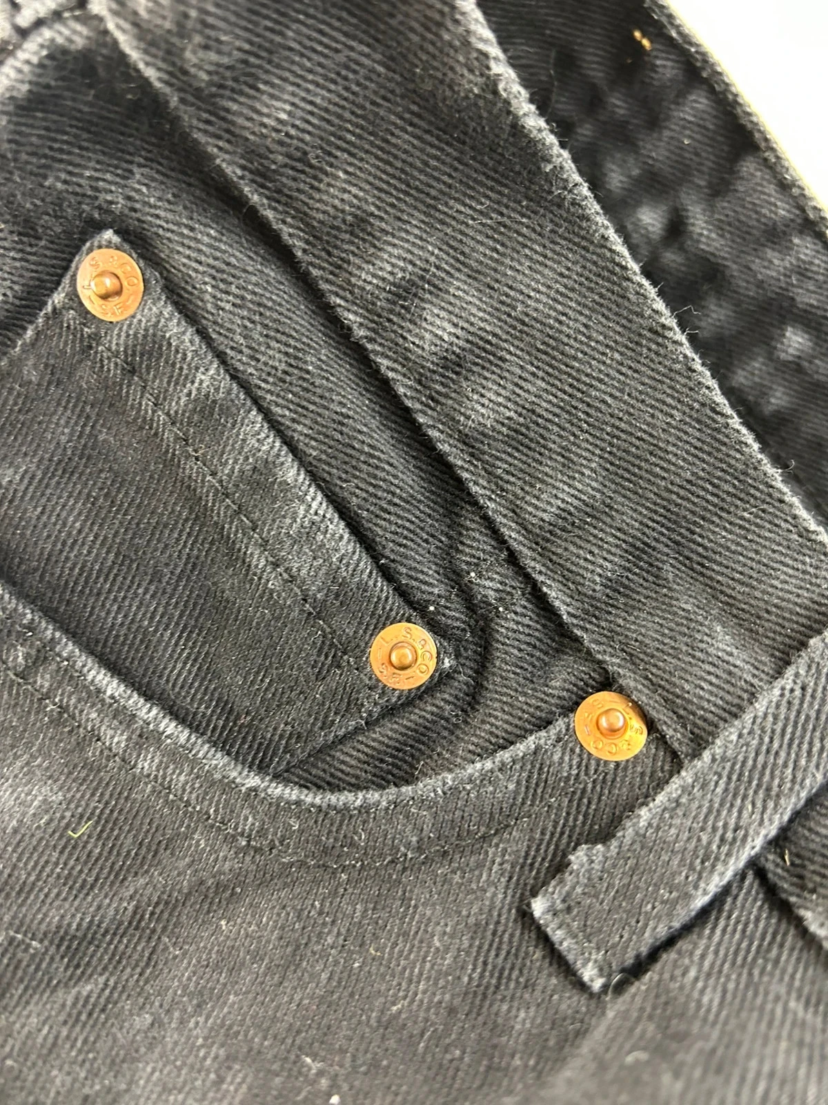 Jean Levi's lot 501 w30 l34 corte reto preto – photo 13